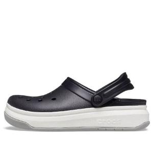 Сандалии band full force thick sole sandals black white Crocs, черный