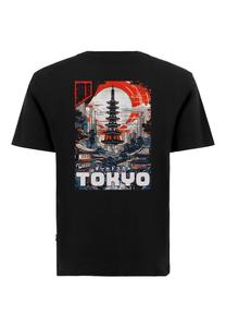 Рубашка Oldskull Tokyo Skyline Manga, черный