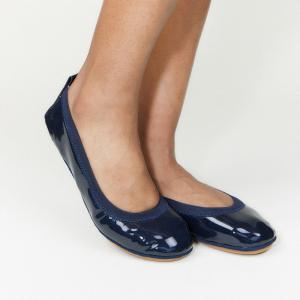 Балетки складные Самара в цвете Deep Navy Patent Yosi Samra