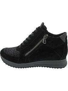 WALDLÄUFER Черные ботильоны H-Vicky на шнуровке