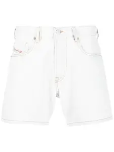 Джинсовые шорты с эффектом потертости Diesel, синий