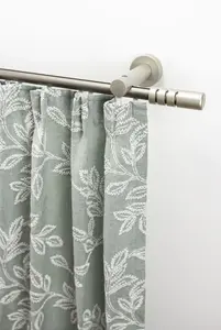 Карниз для штор GARESA "PEMPIA", 1 направляющая, желаемая длина, комплект для штор, комплект внутренних направляющих, выдвижной, кнопка с вырезами 470 см, Ø 20 мм, цвет chromfarben