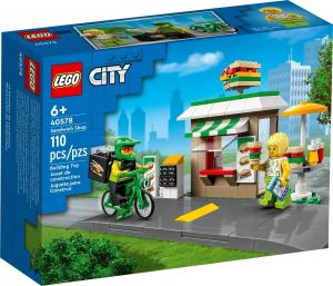 LEGO City, кирпичи, Сэндвич-магазин, 40578