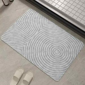 AOVOC Ковер для ванной 40х60+50х80 см, впитывающий, нескользящий, в японском стиле с римским узором