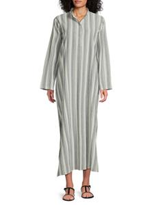 Платье-макси из полосатого хлопка La Moda Clothing, цвет Blue Stripe