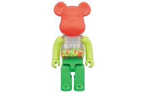 BE@RBRICK Bearbrick My First Baby Neon Ver. Green