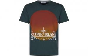 Футболка мужская зеленая Stone Island, зеленый