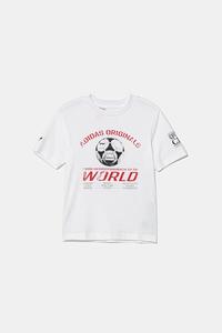 Детская хлопковая футболка Adidas Originals, белый