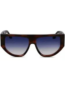 Солнцезащитные очки с логотипом Victoria Beckham Eyewear, коричневый