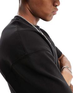 Черная оверсайз-футболка Jack & Jones