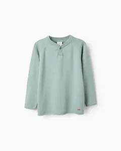 Детский вязаный джемпер на пуговицах Zippy, светло-зеленый