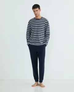 Длинная пижама для мужчин из трикотажа Dustin, темно-синий