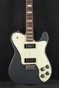 Fender Chris Shiflett Cleaver Telecaster Deluxe металлический угольный блеск с грифом из розового дерева