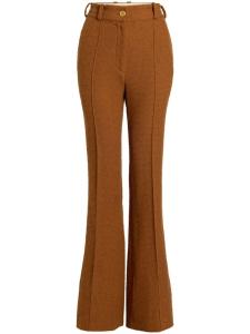 Patou трикотажные расклешенные брюки, коричневый