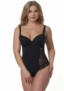 После чашки Eden D-cup и боди MILA, с регулируемыми бретелями After Eden D-Cup & Up, черный