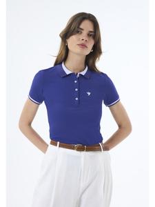 Рубашка-поло с короткими рукавами фиолетового цвета Felix Hardy