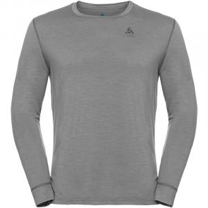 Рубашка с длинным рукавом и круглым вырезом, бл/с, мериносовая шерсть 200 Odlo, серый