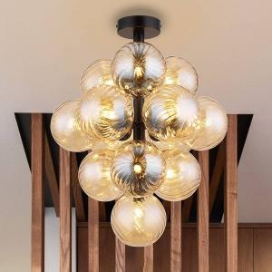 Потолочный светильник Globo Lighting Conor, цветное стекло/железо - 13 ламп - бежевый