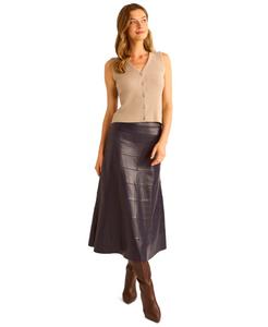 Женский жилет с V-образным вырезом и застежкой на пуговицы 1STATE, Light Heather Taupe