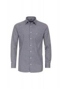 Мужская деловая рубашка в клетку комфортного кроя CASAMODA, цвет Mittelblau