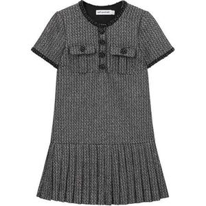 Металлическое платье мини с букле Self portrait Self-portrait, Gray Mixed Color