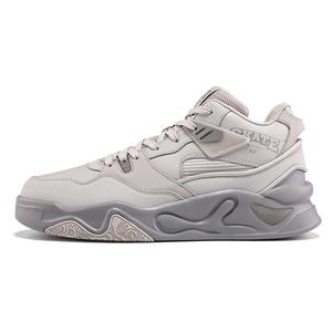 Противоскользящие и износостойкие теплые повседневные туфли среднего размера, мужские серые 361°, Pumice/Zinc Iron Gray