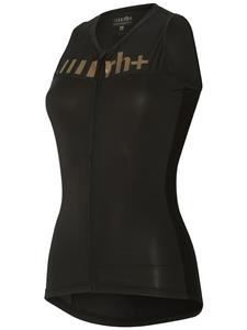 Велосипедная майка с логотипом, безрукавка черного цвета rh+