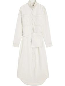 Короткое платье макси с поясом LEMAIRE, белый