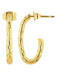 Adeliás Женские серьги - серьги-гвоздики из нержавеющей стали в золотом исполнении