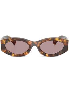 Солнцезащитные очки с логотипом Miu Miu Eyewear, коричневый