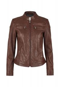 Кожаная куртка Грета 7eleven, цвет Dunkelrot