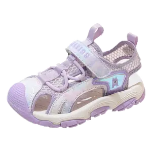 Сандалии детские, легкие, износостойкие, с амортизацией, низкие ABC KIDS, фиолетовый