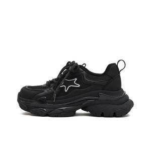 Кроссовки MASOOMAKE Chunky Sneakers Women's Low-top, черный