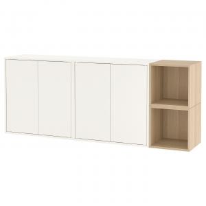 Комбинация настенных шкафов Ikea Eket, 175x35x70 см, белый
