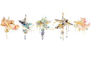 Yunfengling, набор для сборки металлической 3D-головоломки ручной работы с 3D-эффектом и мистическими коробками Art Model