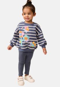 Толстовка Next SET, Navy Stripe Characters/Blue