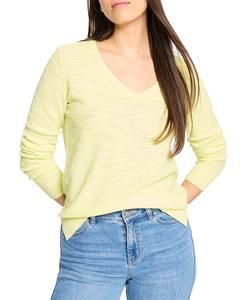 NIC+ZOE Свитер с воздушной текстурой Breezy Nic + Zoe, зеленый