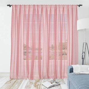 Штора Abakuhaus Abstrakt Typ E 2 шт, 274x210x0,5 см цвет vermilion weiß