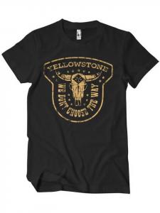Футболка We Don't Choose The Way Big Tall T-Shirt черного цвета yellowstone