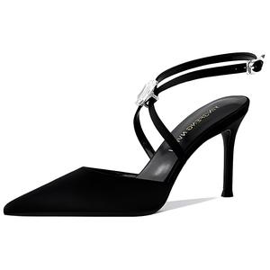 Lan Miao Туфли на тонком каблуке 8 см, женские, черные