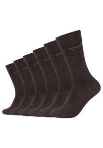 Носки 6 PACK camano, цвет dark brown melange