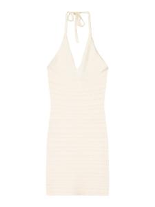 Вязаное платье Bershka, Ecru