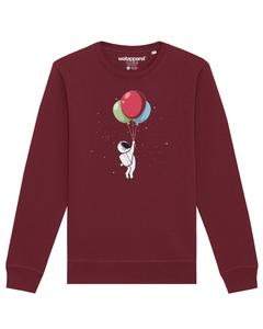 Свитер Watapparel Sweatshirt Little Balloon Astronaut, бордовый