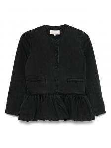 LIBEROWE джинсовый жакет с баской, черный