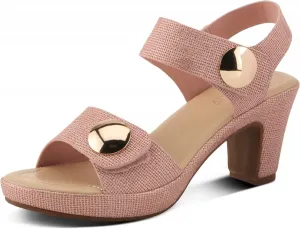 Женские сандалии PATRIZIA DADE-WOVEN на липучке - фактурная искусственная кожа с золотыми пуговицами, регулируемая посадка