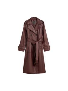 Демисезонное пальто Bershka, Dark red