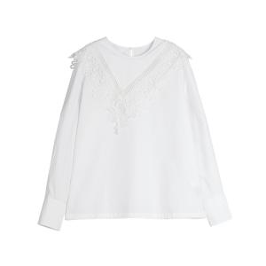 ELLE Футболка Women's White Crew Neck Moderate