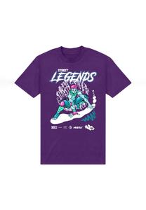 Футболка с принтом MATT KEELING RAPID TRACK STAR Henry Tiger, темно-фиолетовый