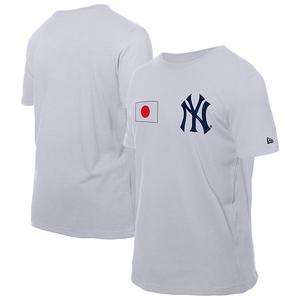 Мужская белая футболка new york yankees japanese flag New Era