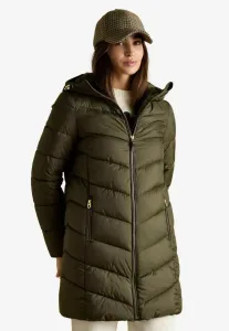 Обычное зимнее пальто средней длины fitmoorsdale с утеплителем, не пропускающее дождь. Joules, Khaki Green